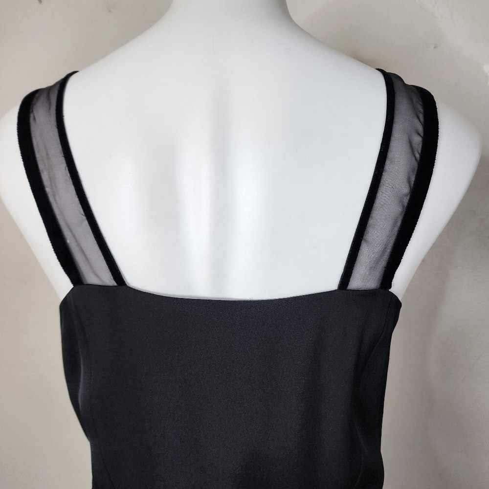 NWT Theory Devron Black Silk Fit‎ and Flare Dress Size 10 - Picture 10 of 16